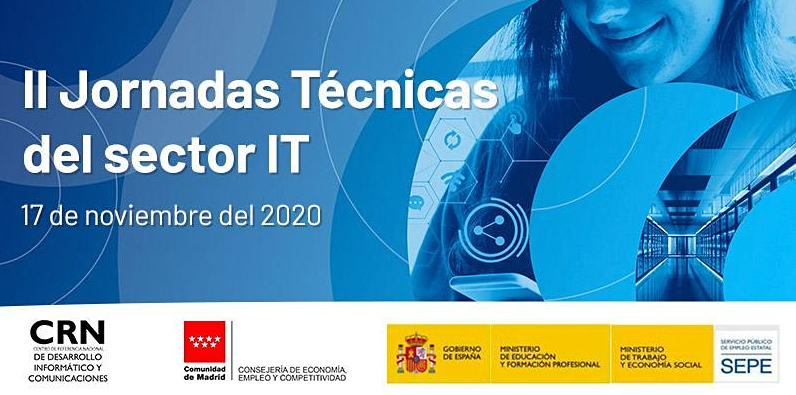 Cartel de las segundas Jornadas Técnicas del Sector IT del CRN de Desarrollo Informático y Comunicaciones.